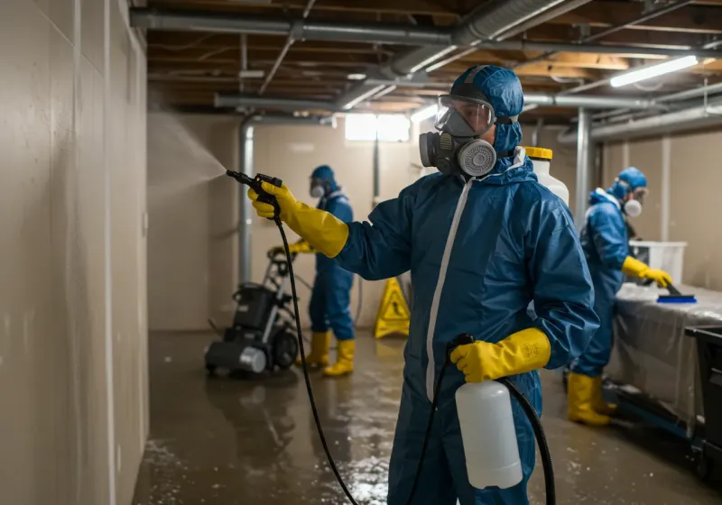 Basement Sanitization and Antimicrobial Treatment process in North Bend, NE