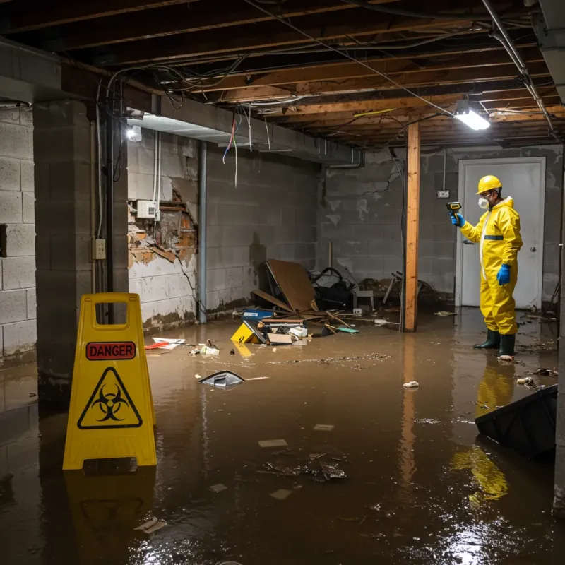 Flooded Basement Electrical Hazard in North Bend, NE Property